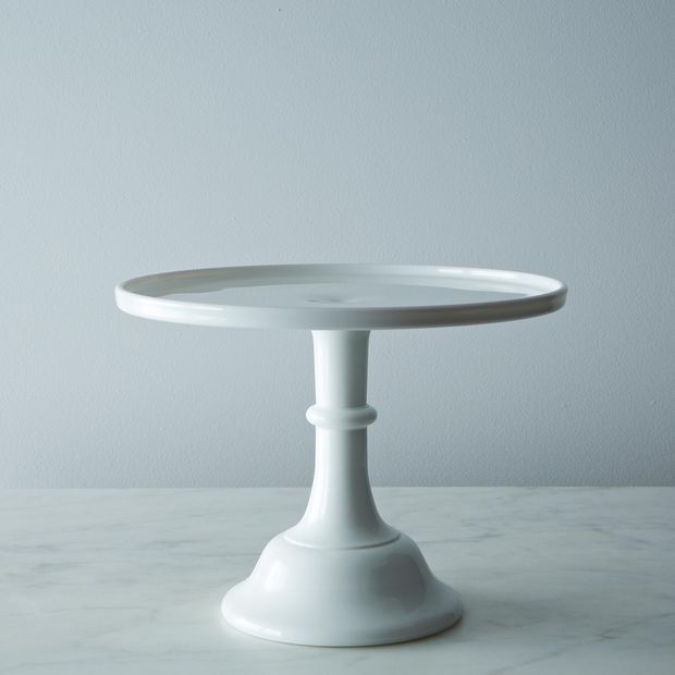 Mosser Colored Glass Cake Stand