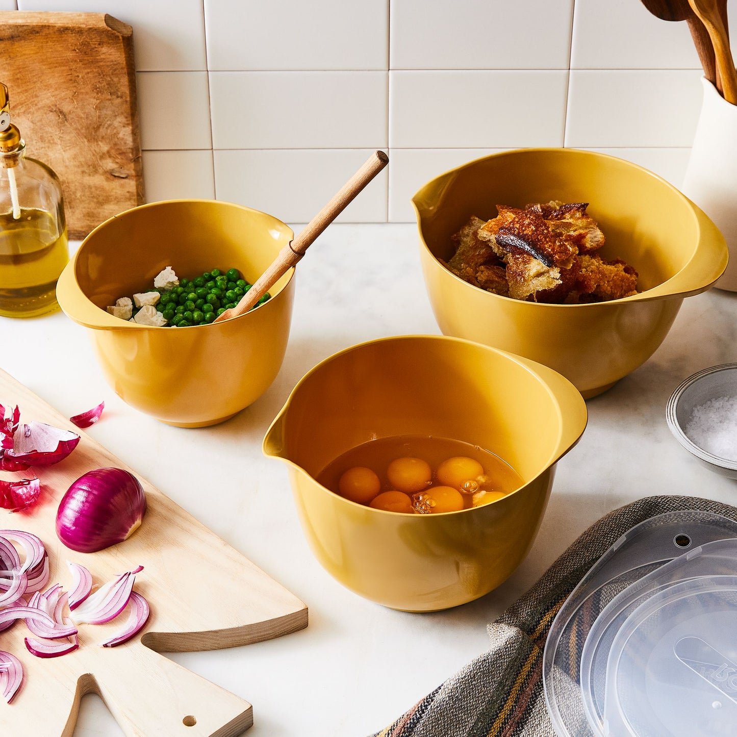Margrethe Nested Mixing Bowls With Lids
