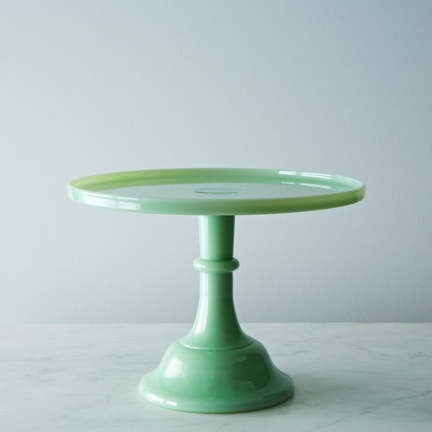Mosser Colored Glass Cake Stand