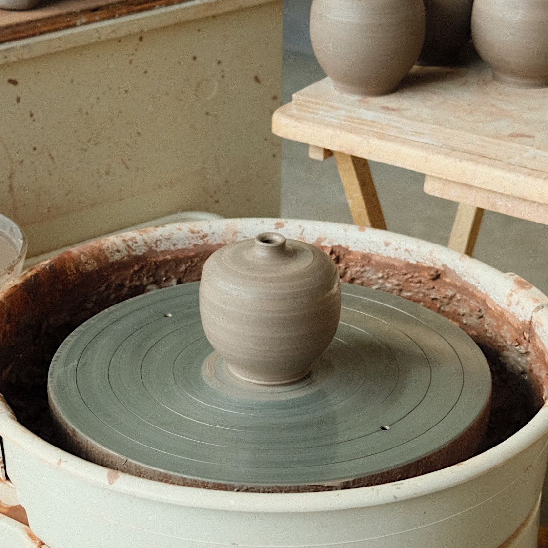 Handmade Ceramic Bud Vase by Bombabird