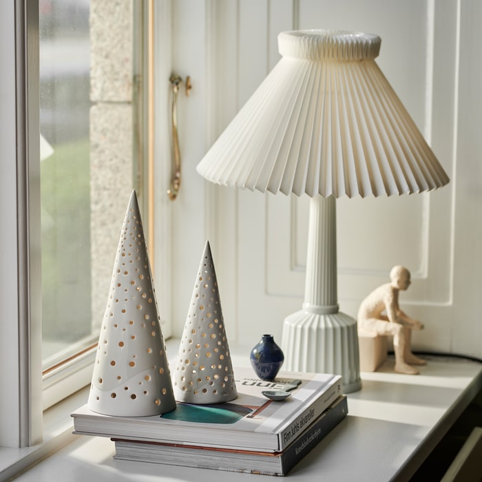 Kähler Nobili High Tealight Holder, White