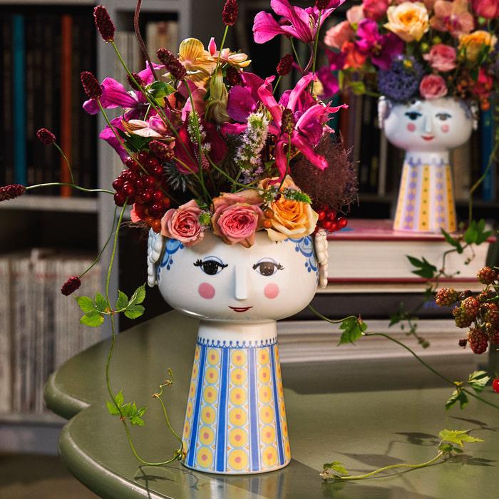 Bjørn Wiinblad Eva Vase, Light Blue