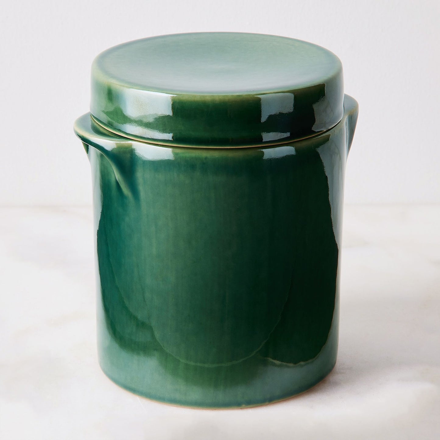 French Ceramic Covered Jar