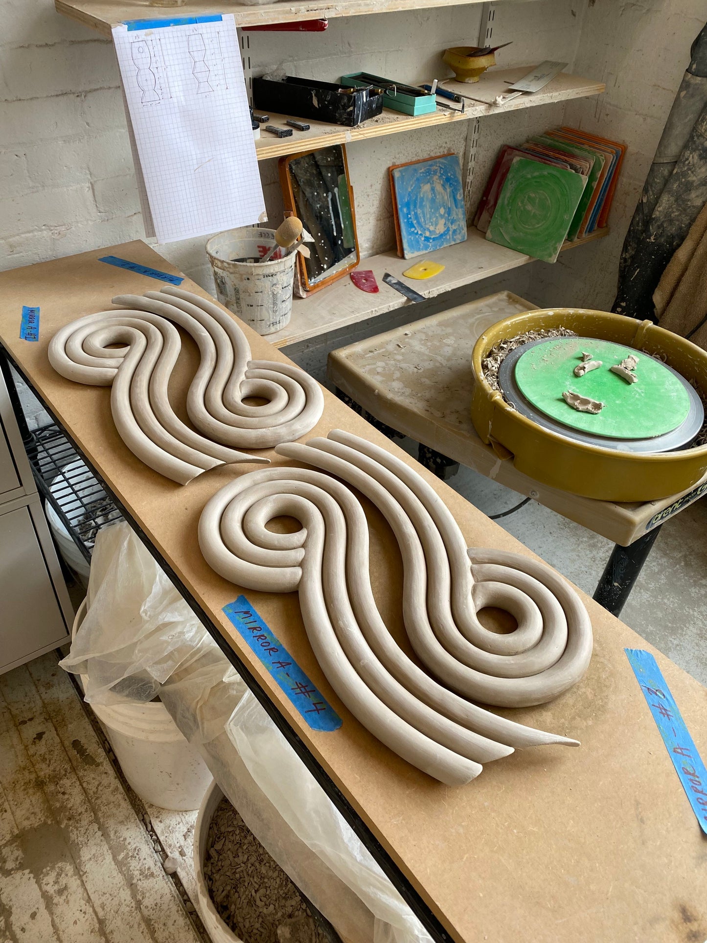 Handmade Mirror by Beginner Ceramics (Made to Order)