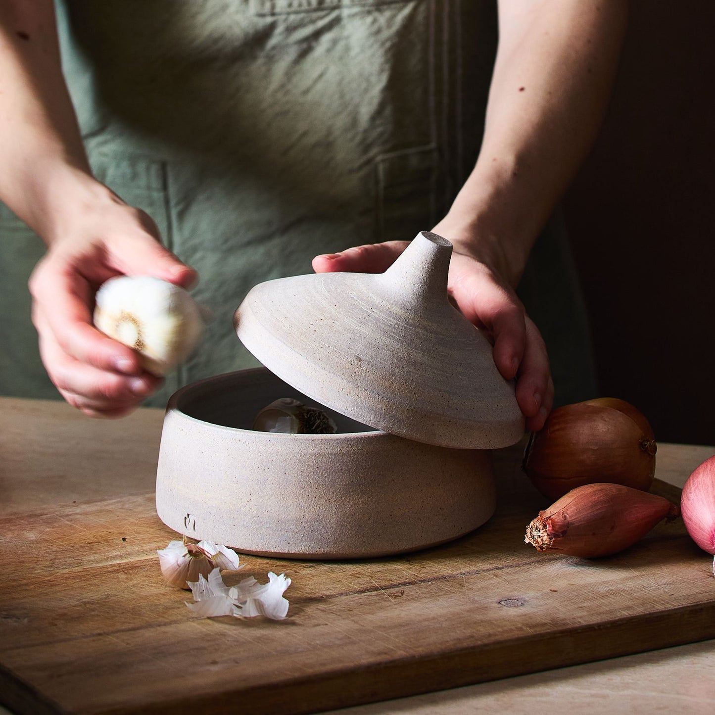 Handmade Stoneware Jar by SOMBRA