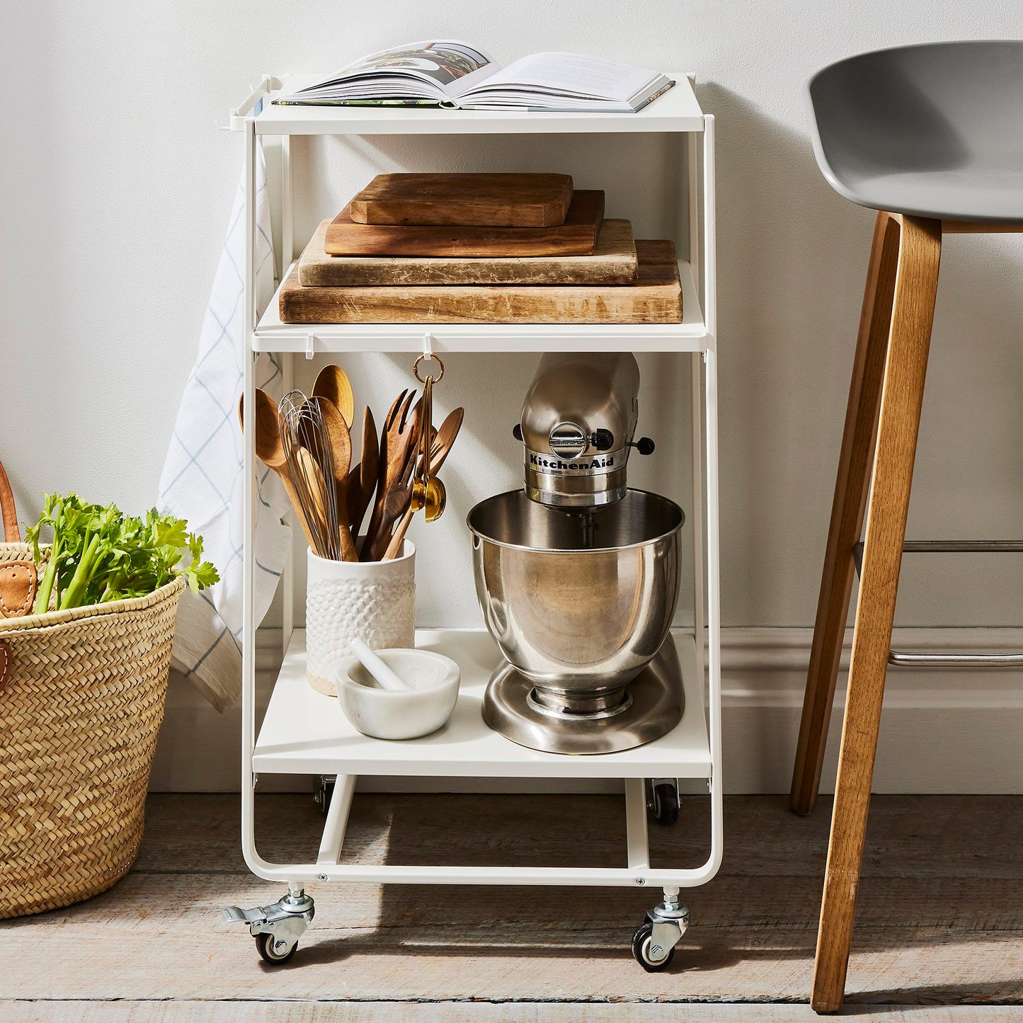 3-Tiered Rolling Organization Cart