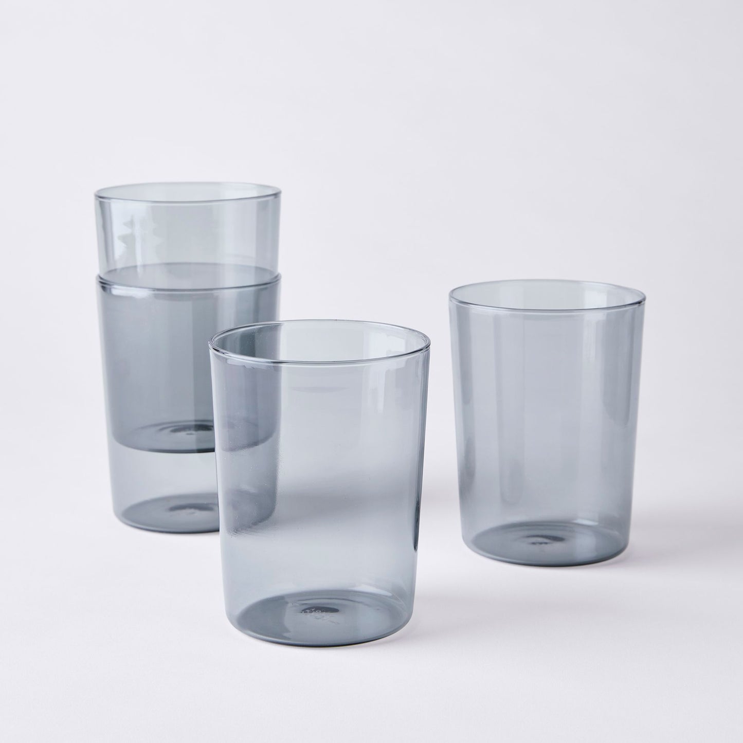 Essential Stackable Colored Glassware & Pitcher