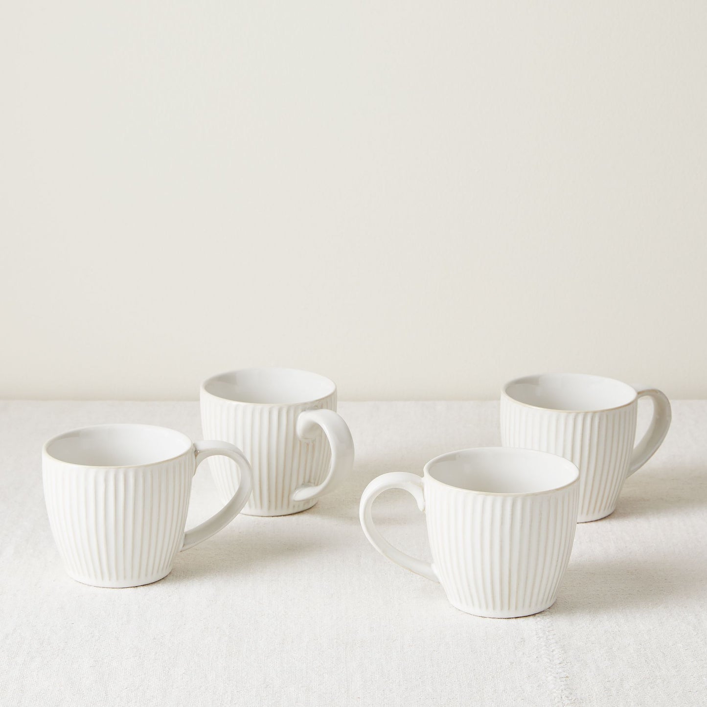 Five Two Stoneware Fluted Dinnerware, Set of 4