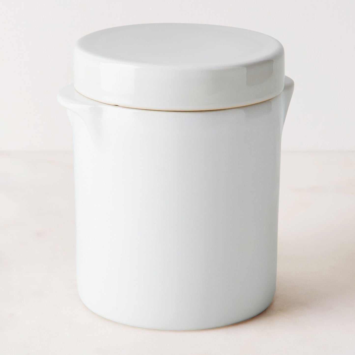 French Ceramic Covered Jar