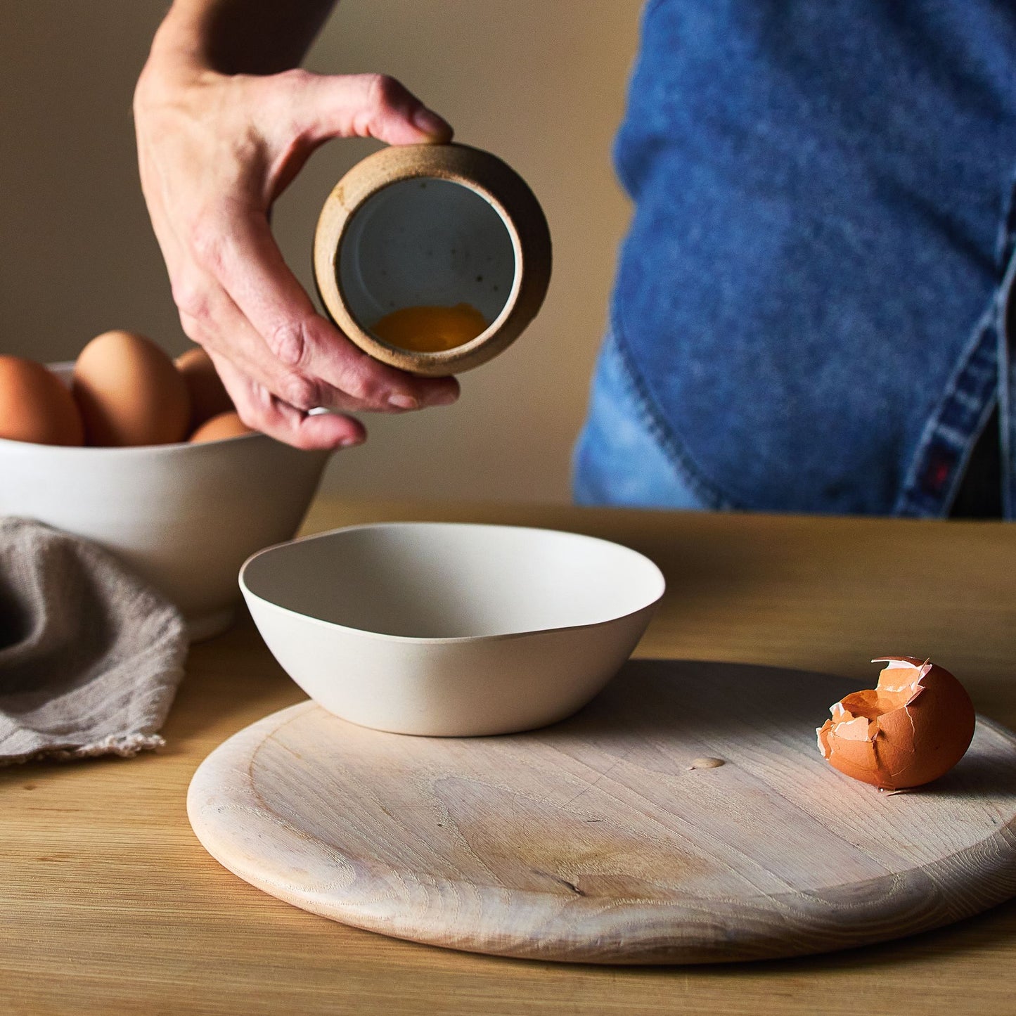 Handmade Ceramic Egg Separator