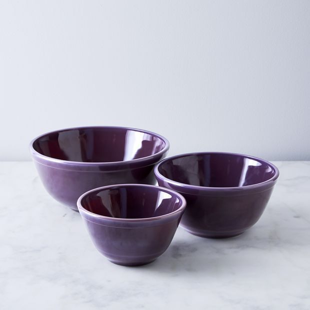 Mosser 3-Piece Colored Glass Mixing Bowl Set