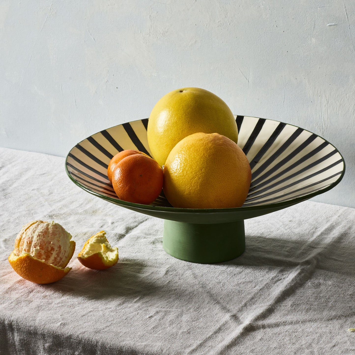Handmade Ceramic Burst Pedestal Bowl by Elizabeth Benotti