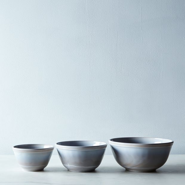 Mosser 3-Piece Colored Glass Mixing Bowl Set
