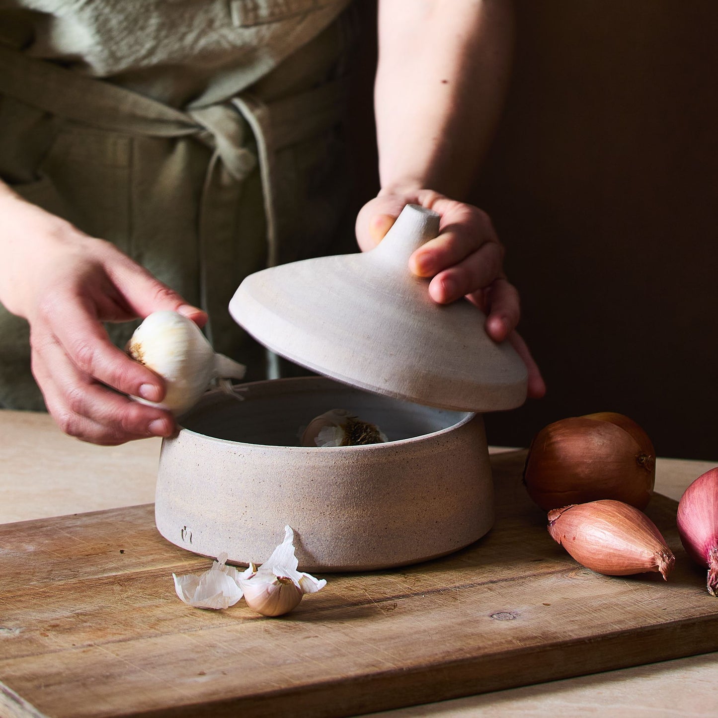 Handmade Stoneware Jar by SOMBRA