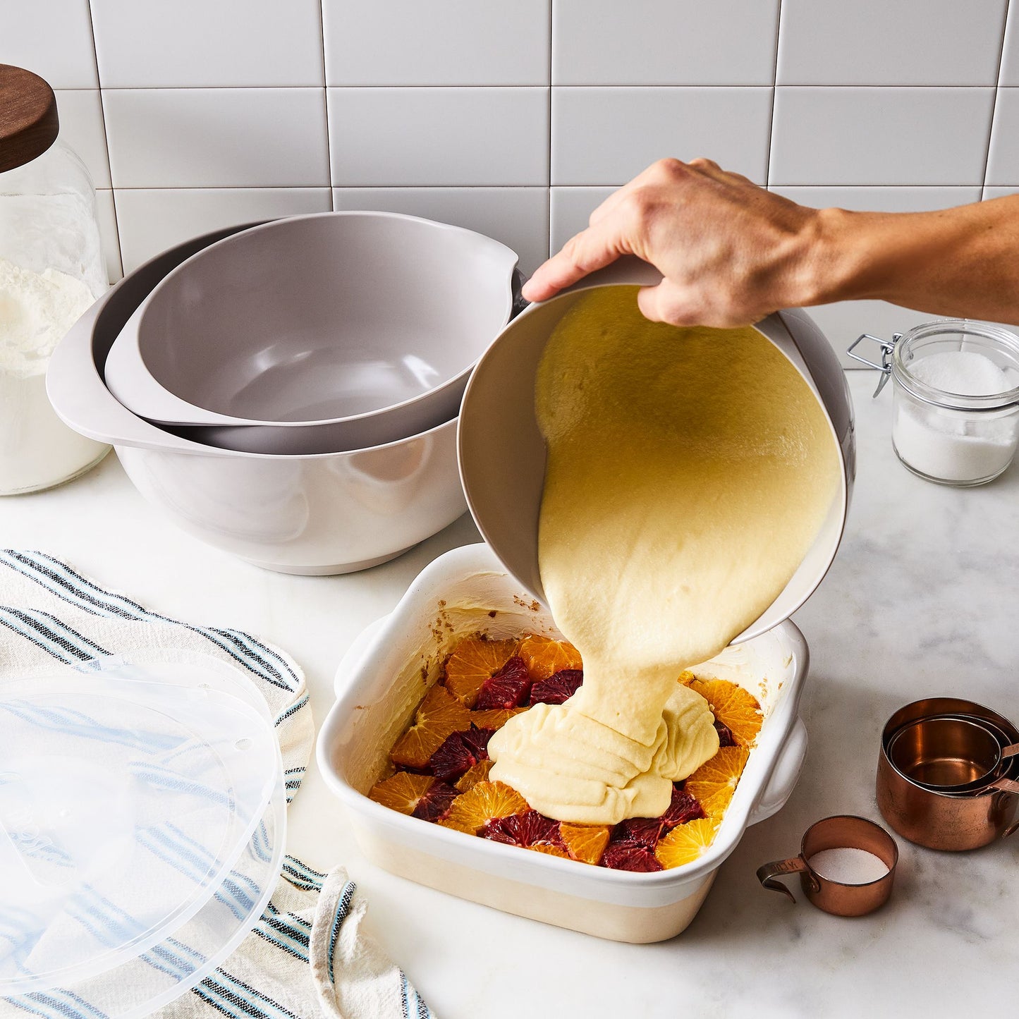 Margrethe Nested Mixing Bowls With Lids