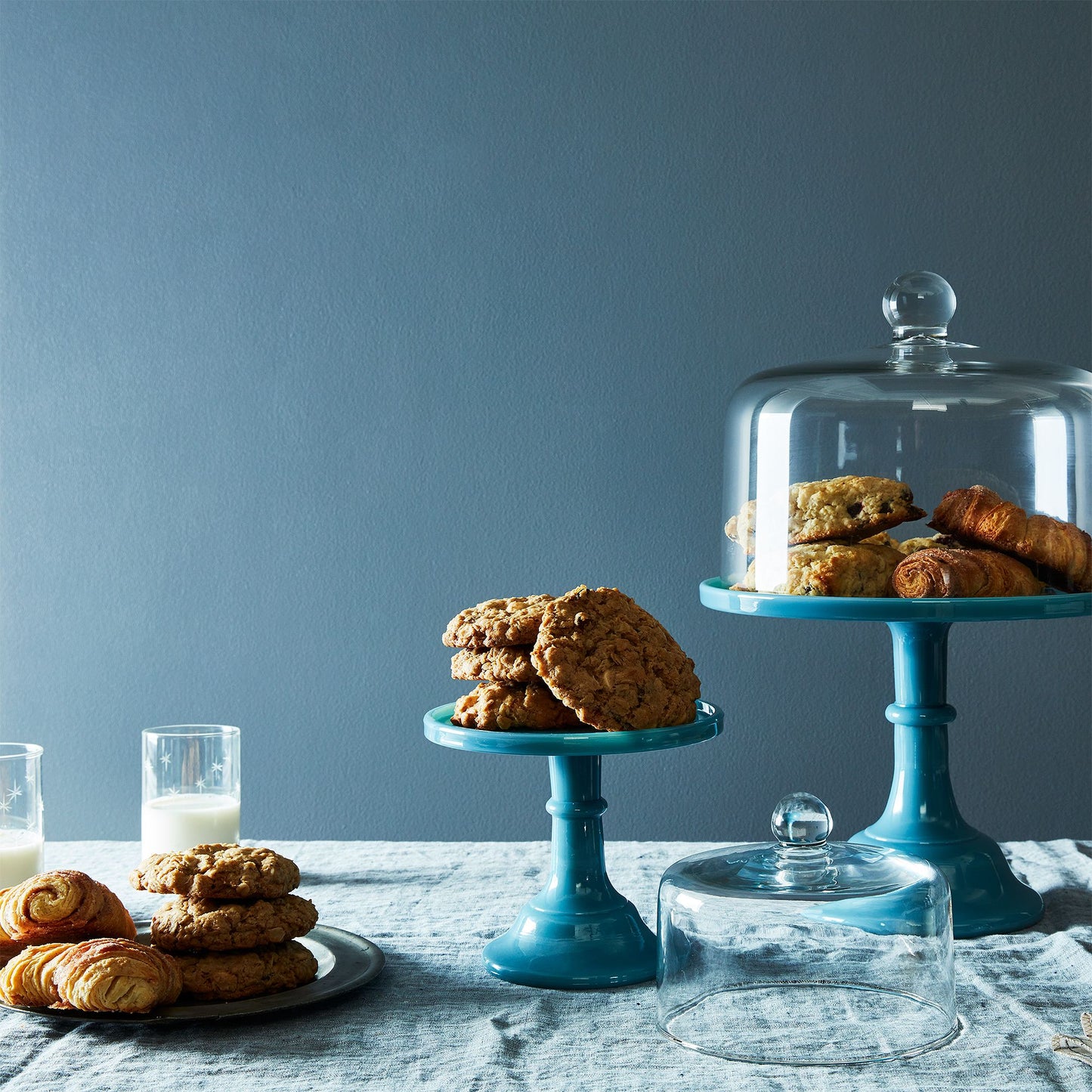 Mosser Blown Glass Cake Stand Dome
