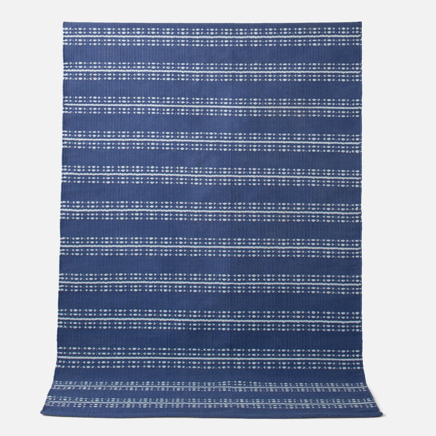 Cotton Ticking Stripe Flatweave Rug