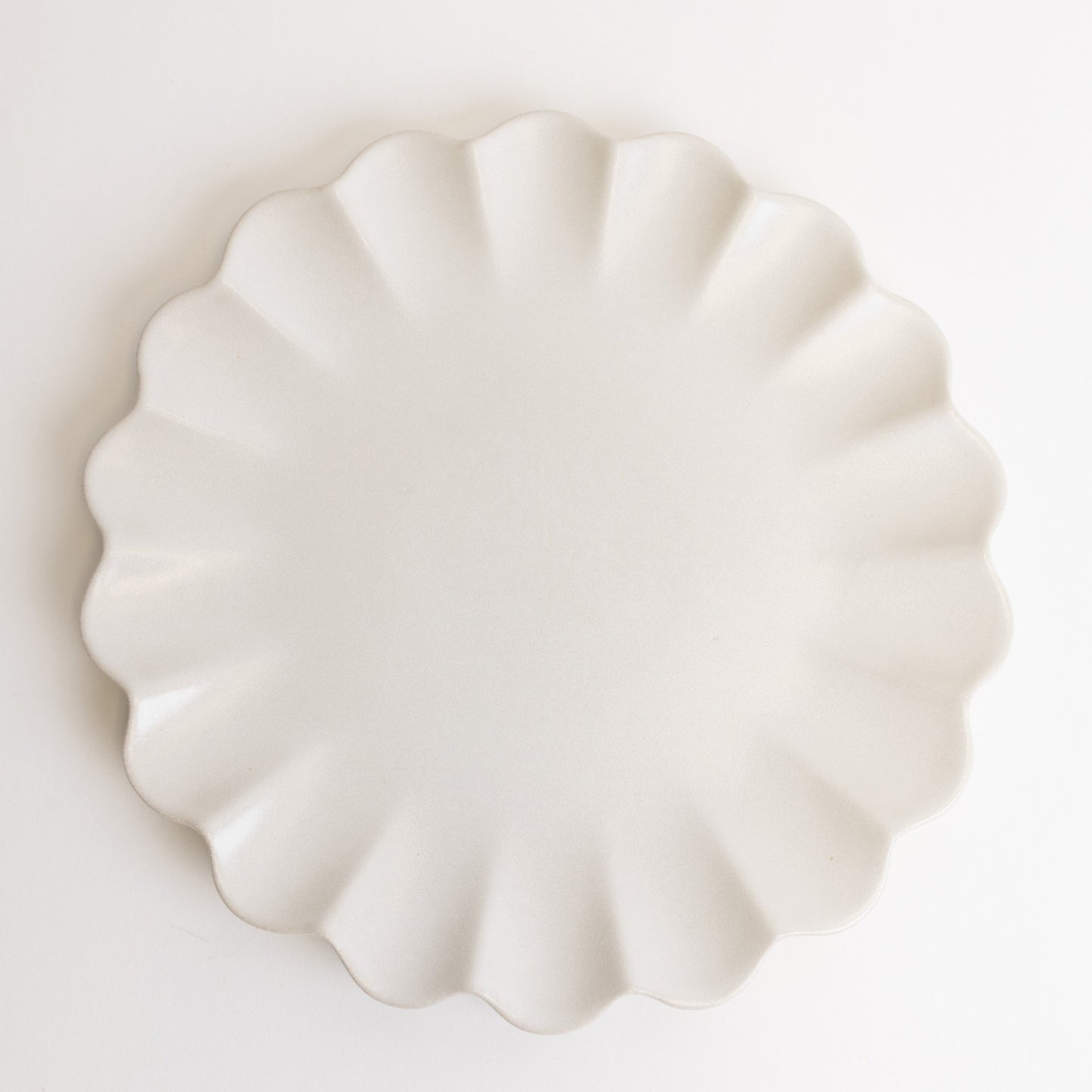 Dhalia Stoneware Dinner Plate, Set of 4 - White