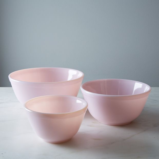 Mosser 3-Piece Colored Glass Mixing Bowl Set