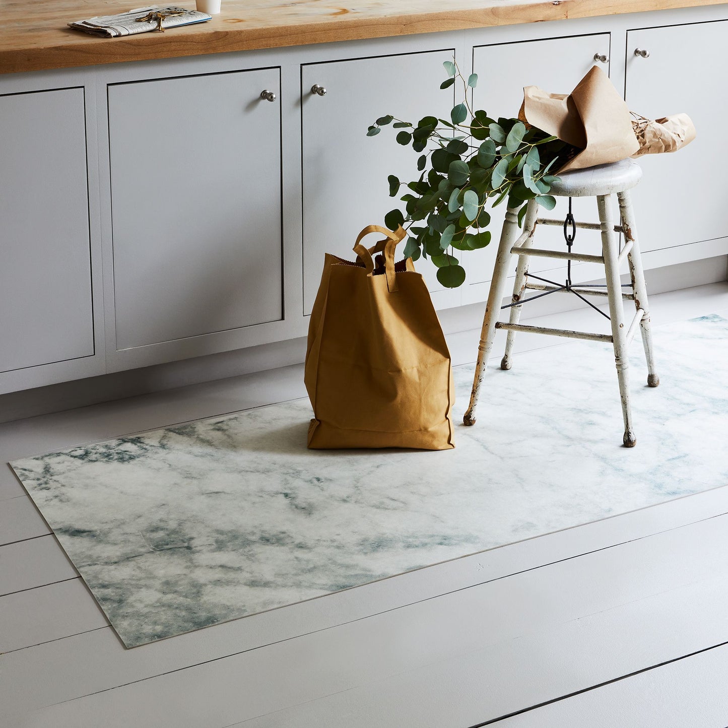 Natural Vinyl Kitchen Floor Runners
