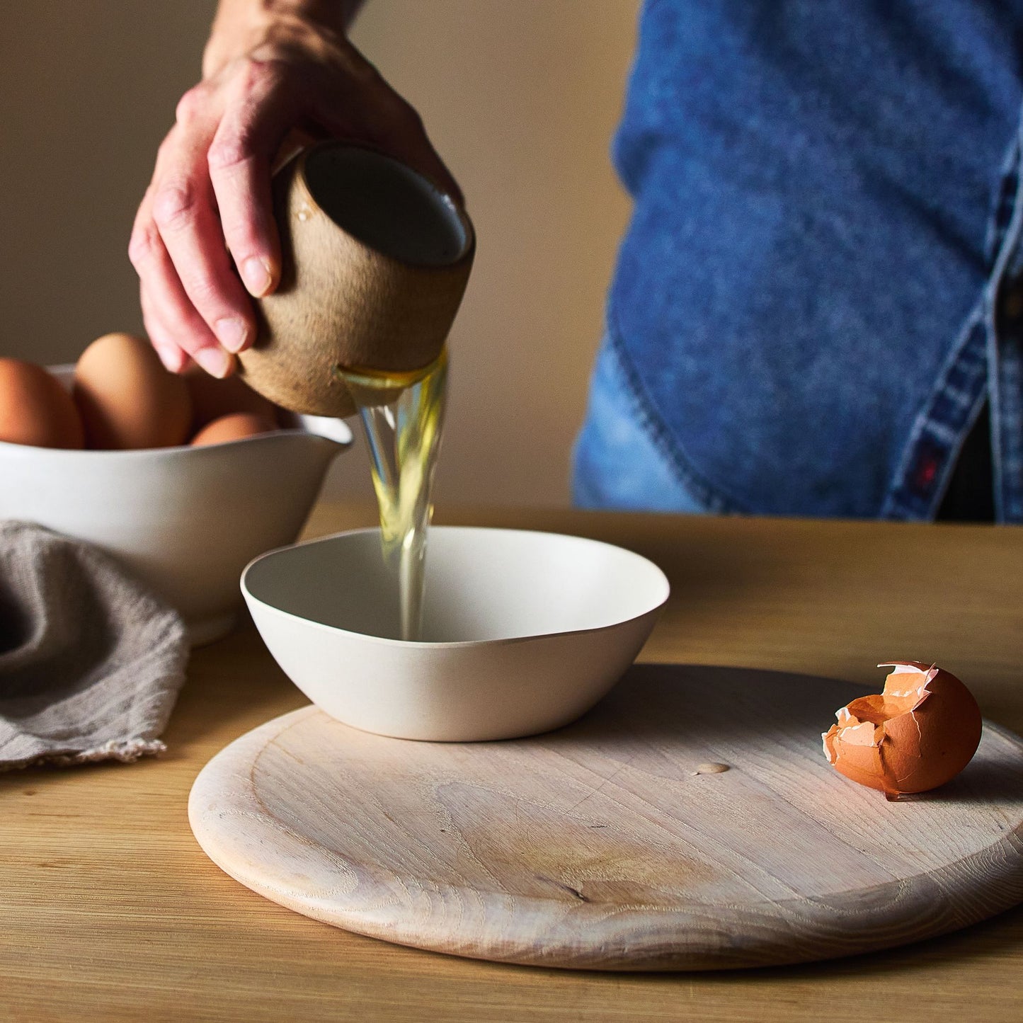 Handmade Ceramic Egg Separator