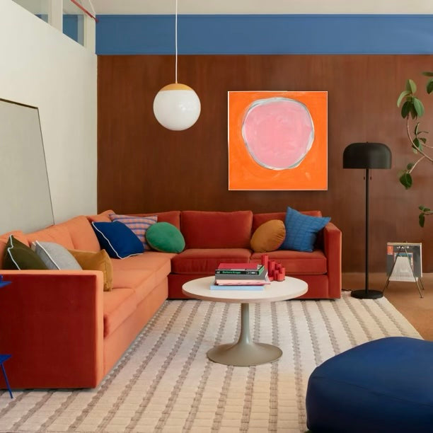 Kerri Rosenthal Dot - Bubblegum Clementine Art Print