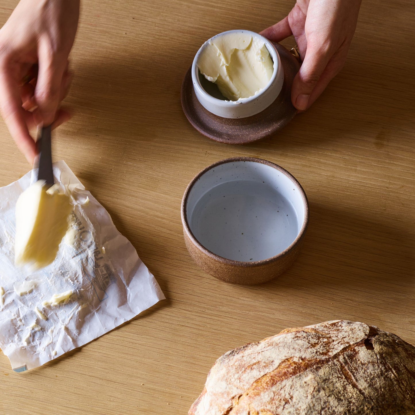 French Ceramic Butter Keeper