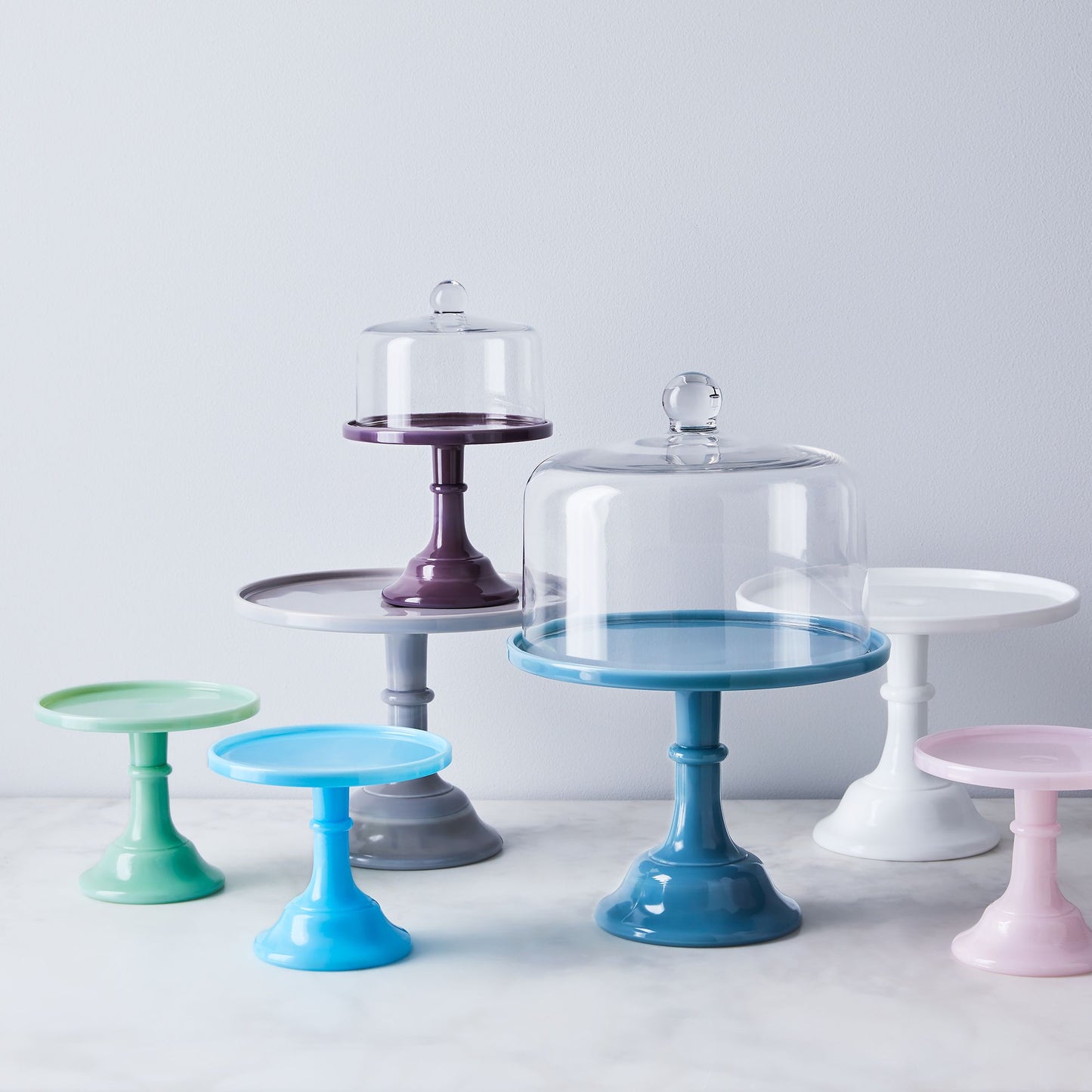 Mosser Blown Glass Cake Stand Dome