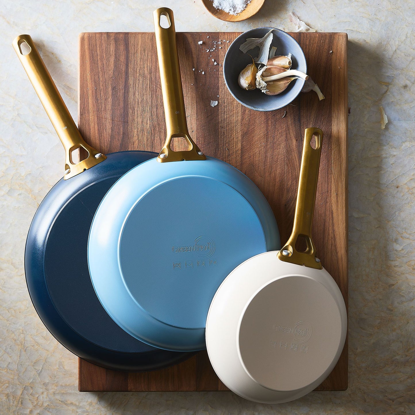 Food52 x GreenPan Reserve Ceramic Nonstick Fry Pans, Set of 3