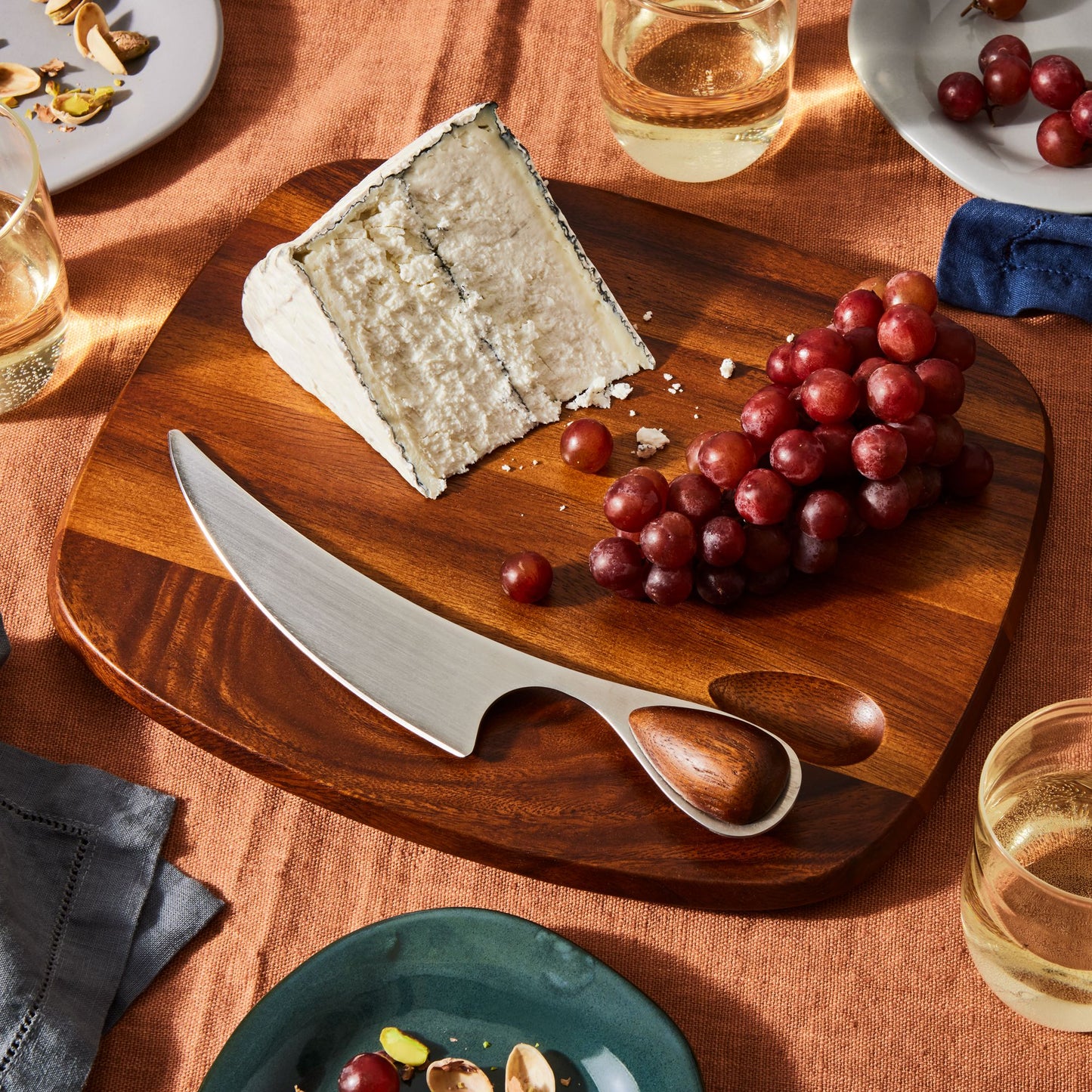 Dansk Vivianna Cheese Board With Knife
