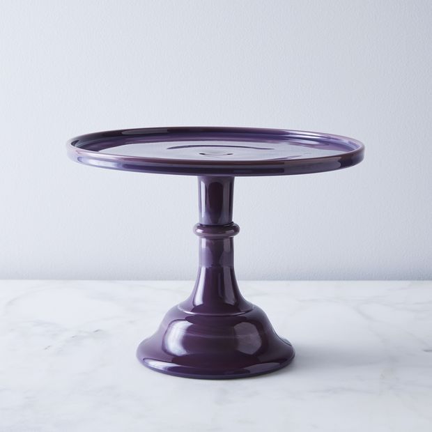 Mosser Colored Glass Cake Stand