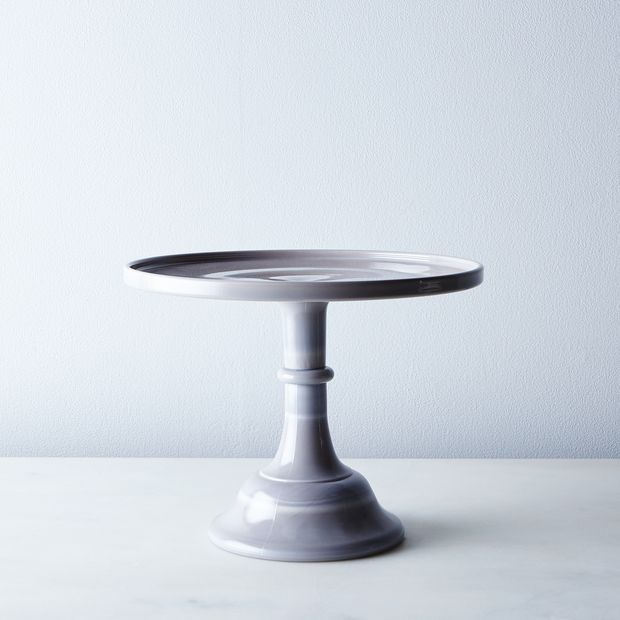 Mosser Colored Glass Cake Stand