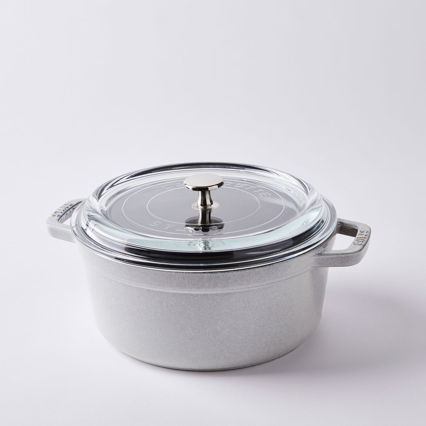 Staub Cast-Iron Cocotte With Glass Lid, 4QT