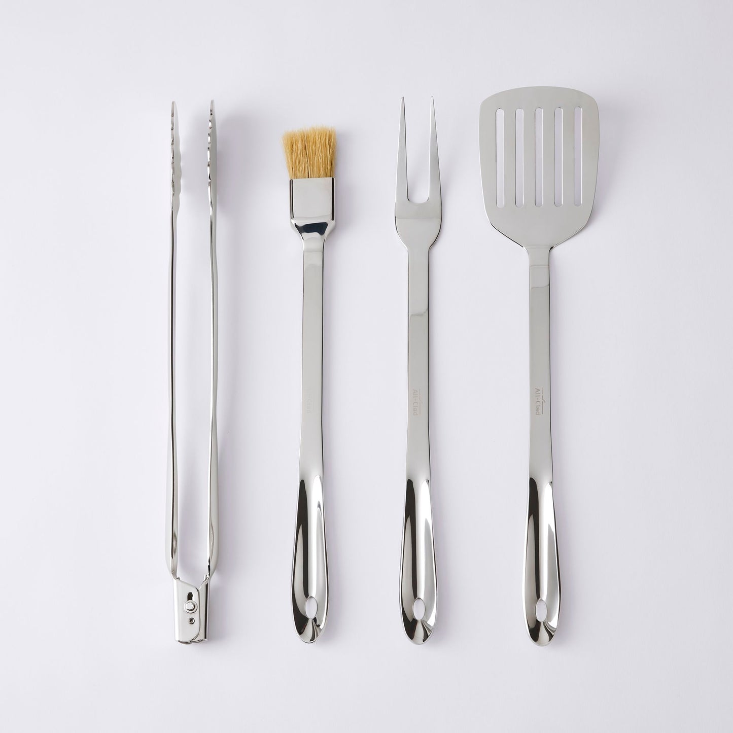 All-Clad 4-Piece Stainless-Steel BBQ Tool Set