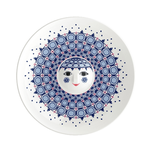 Bjørn Wiinblad Olga Dish, Blue