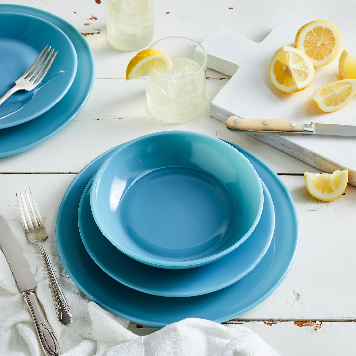 Mosser Colored Glass Dinnerware