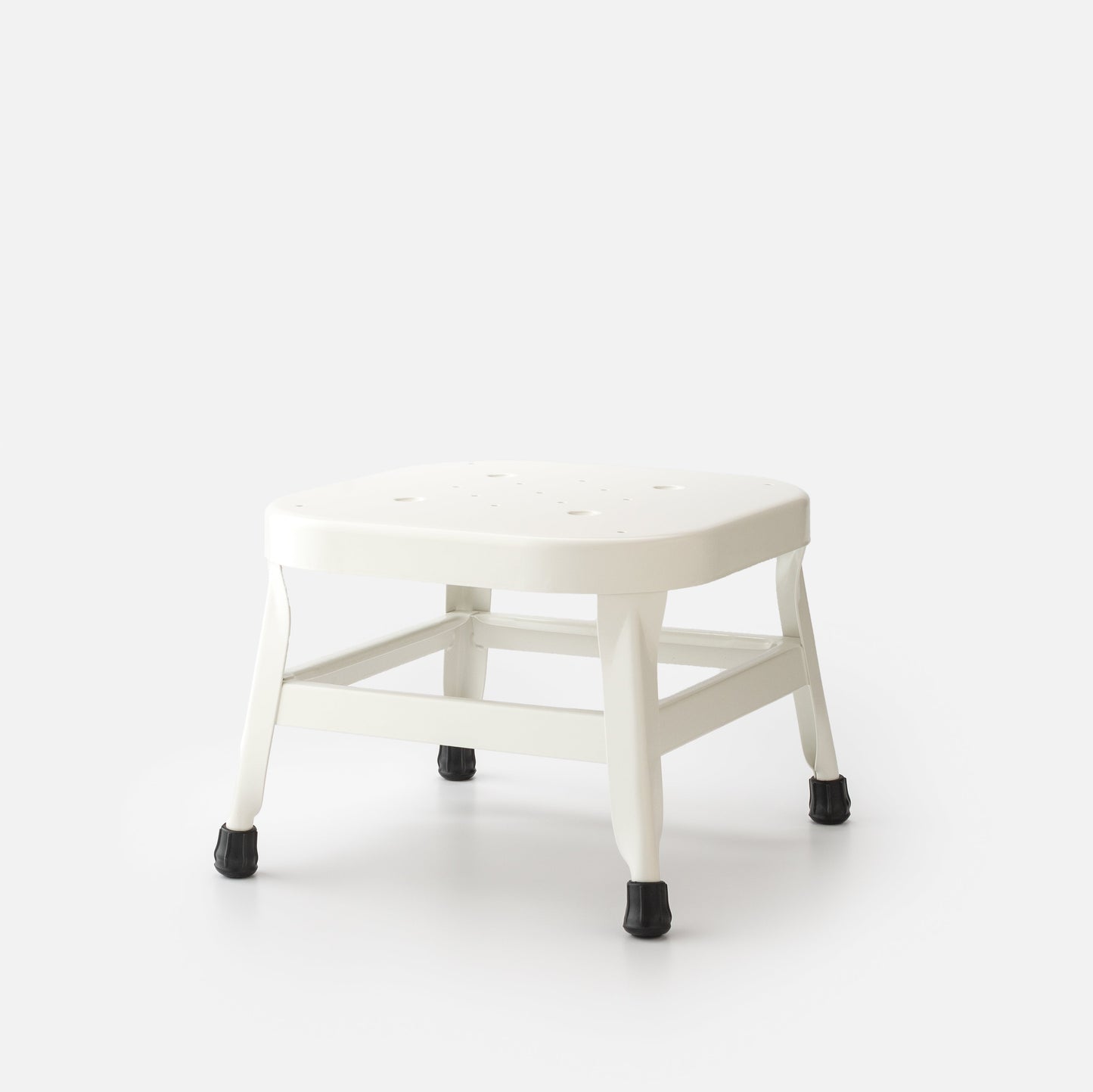 Schoolhouse Utility Stool 10"::Factory White::Main