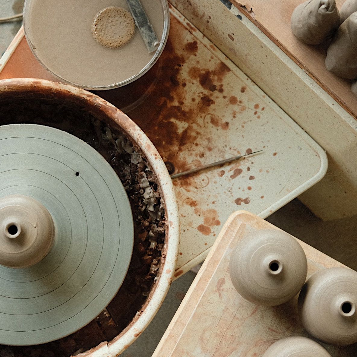 Handmade Ceramic Bud Vase by Bombabird