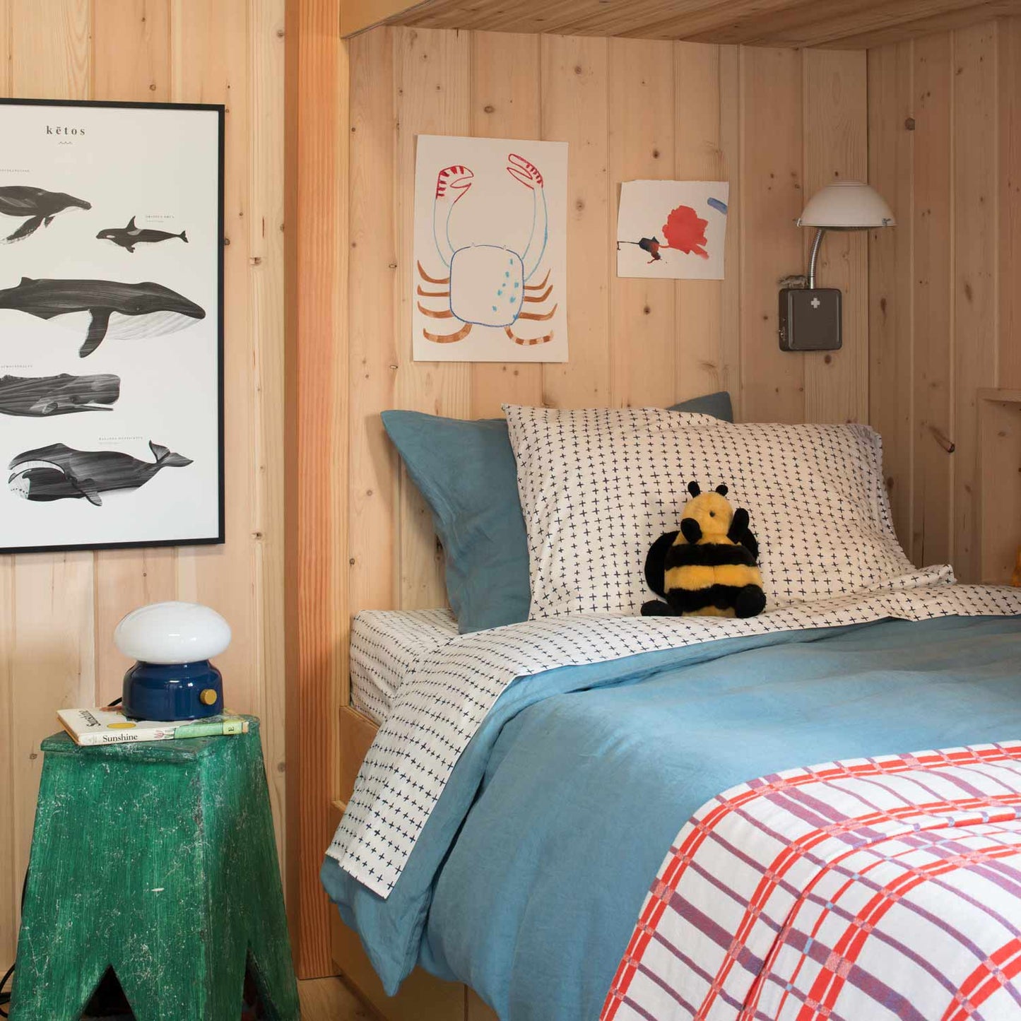 Navy Imperfect Plus Percale Sheet Set