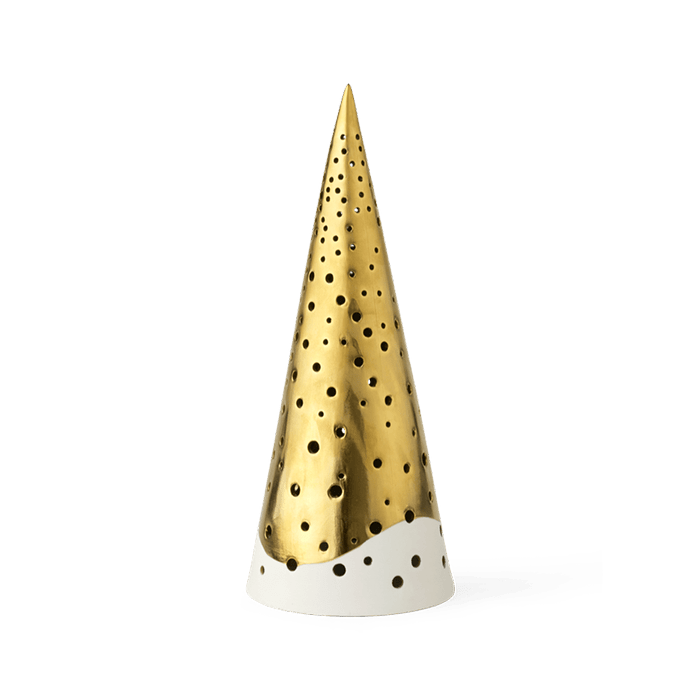 Kähler Nobili High Tealight Holder, Gold