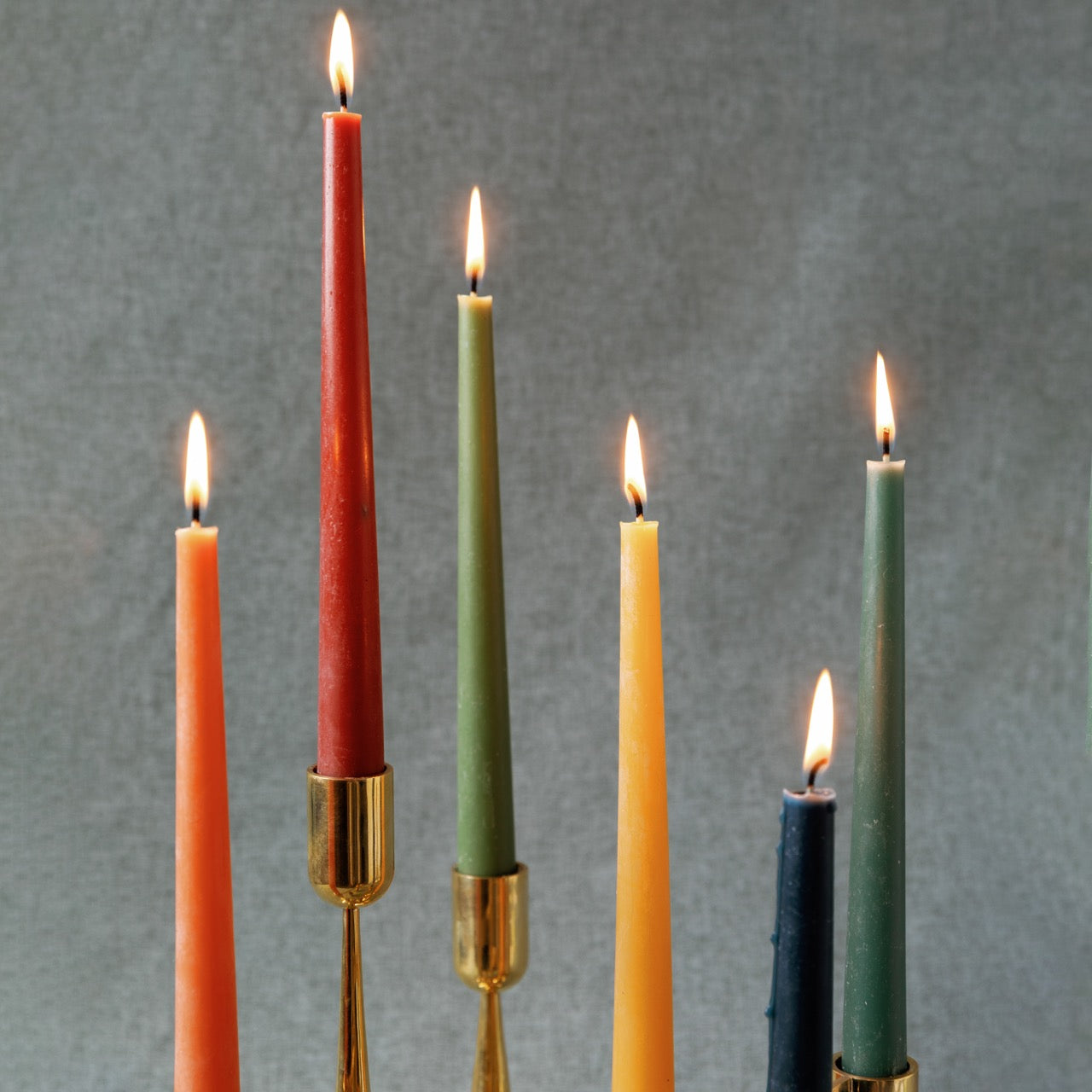 Brass Trumpet Candle Holder