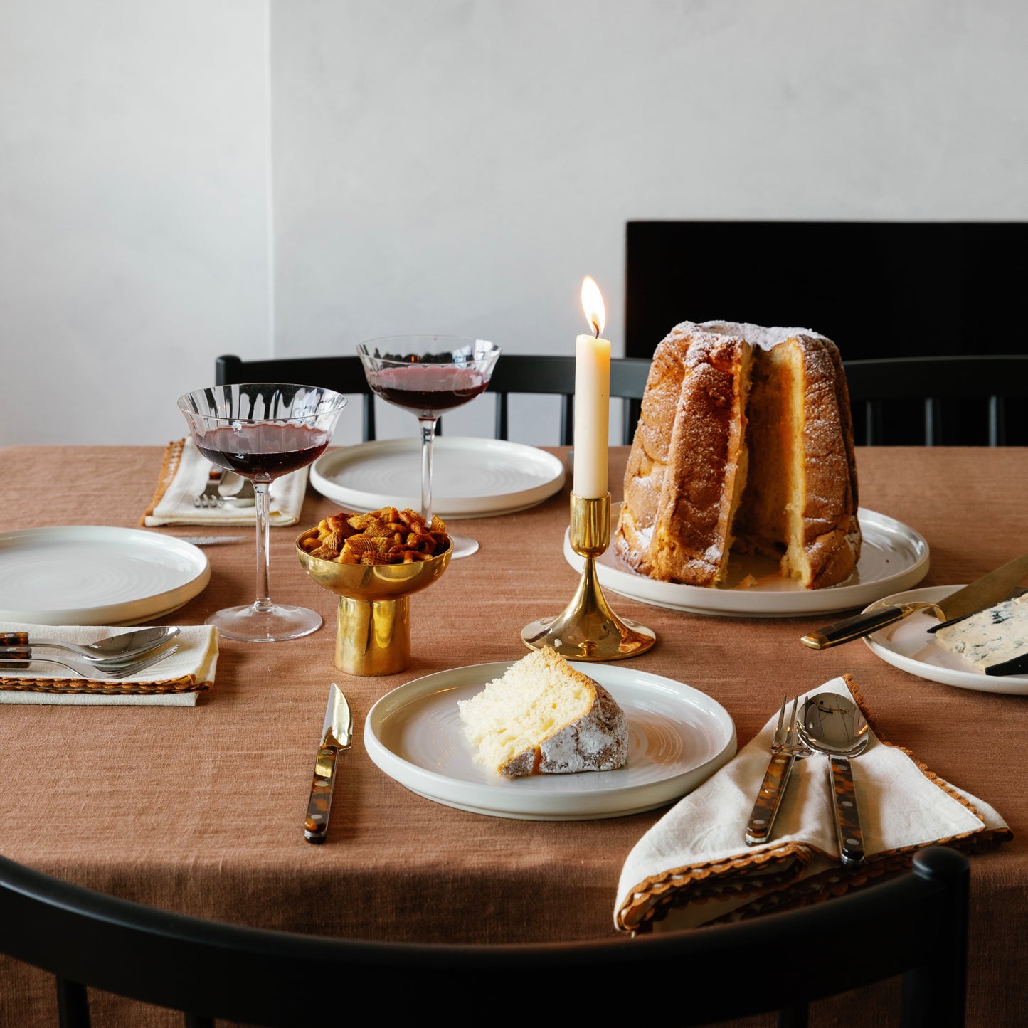 Brass Trumpet Candle Holder