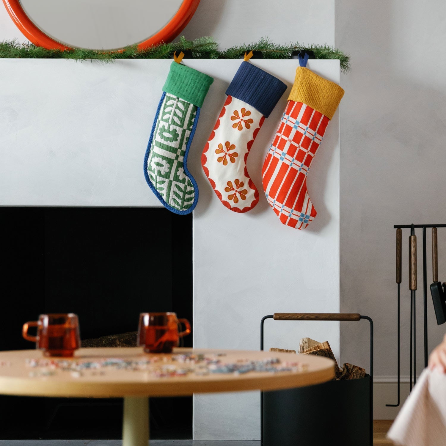 Schoolhouse Heirloom Stocking - Shelburne Red::hover