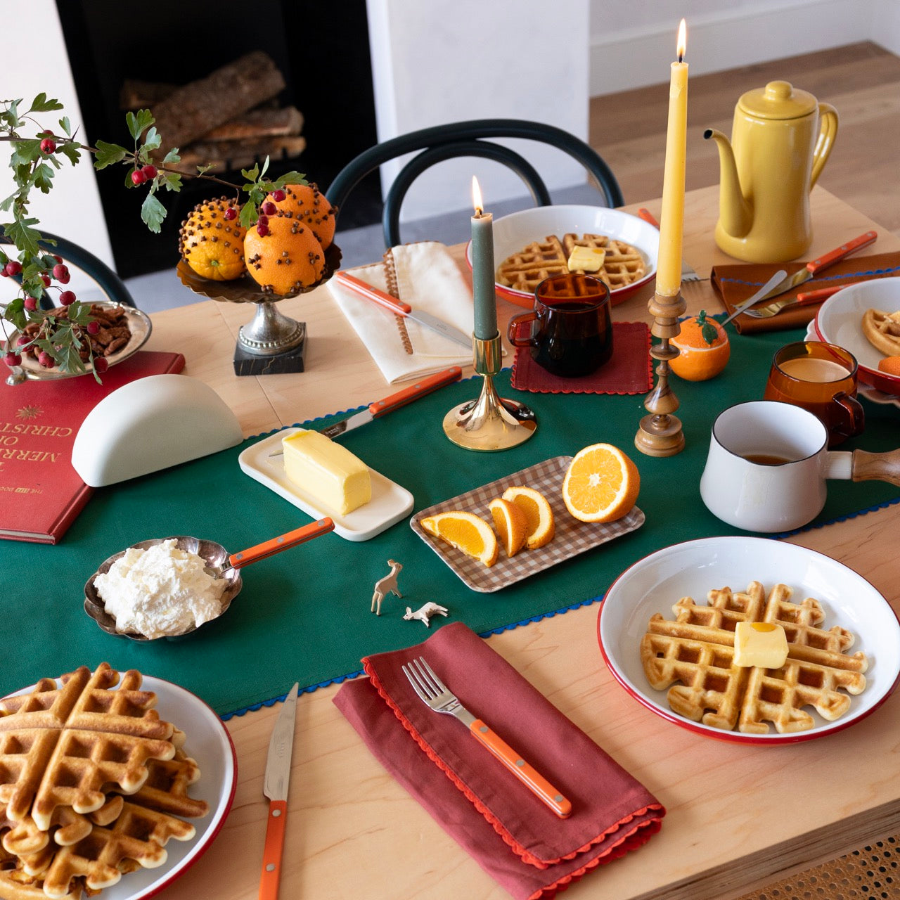 Brass Trumpet Candle Holder