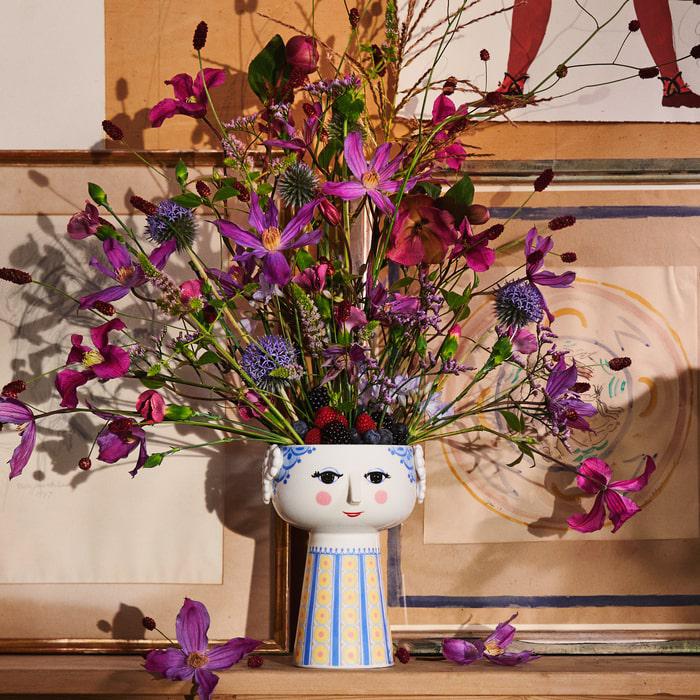 Bjørn Wiinblad Eva Vase, Light Blue