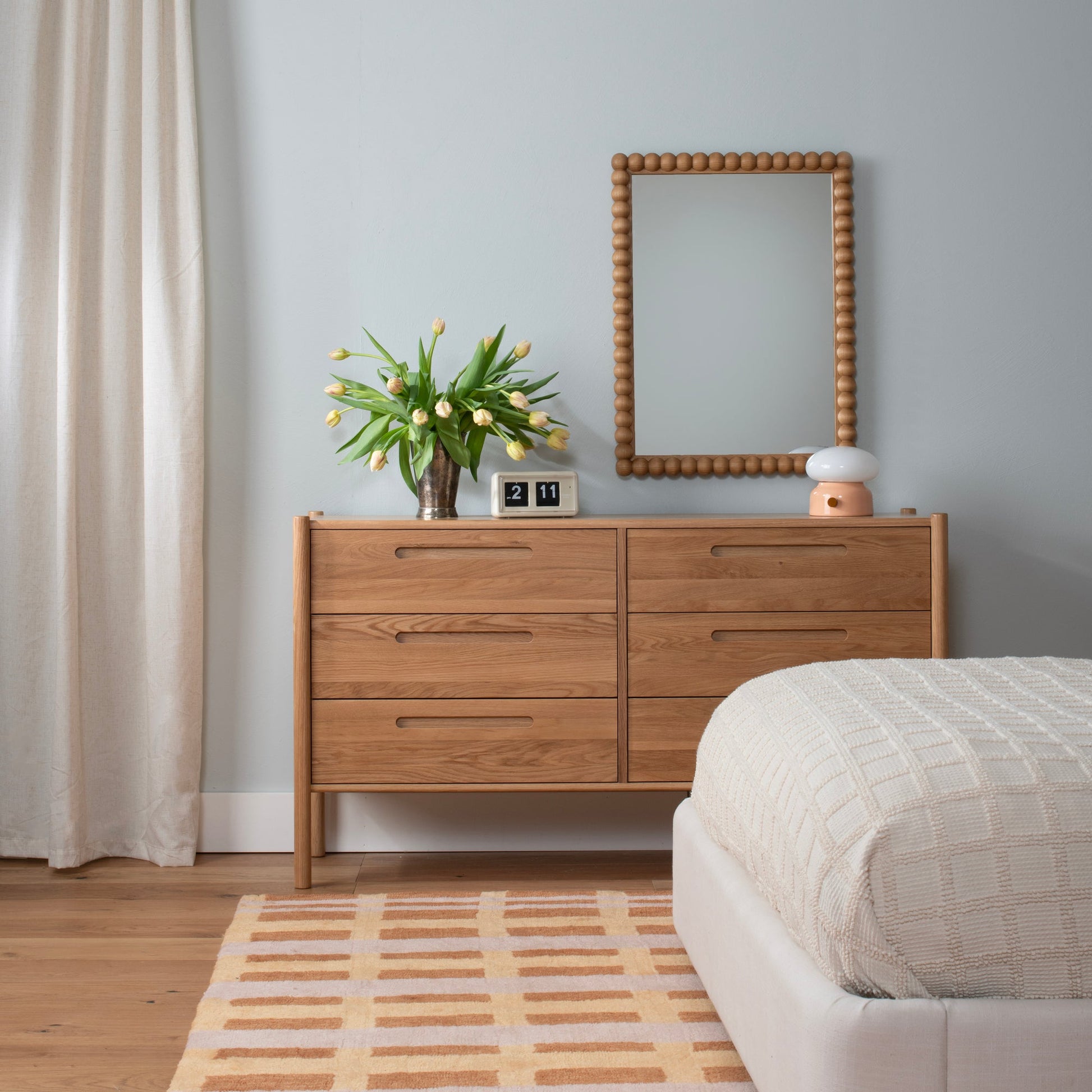 Bobbin Ash Mirror - Rectangle::ash wood::hover