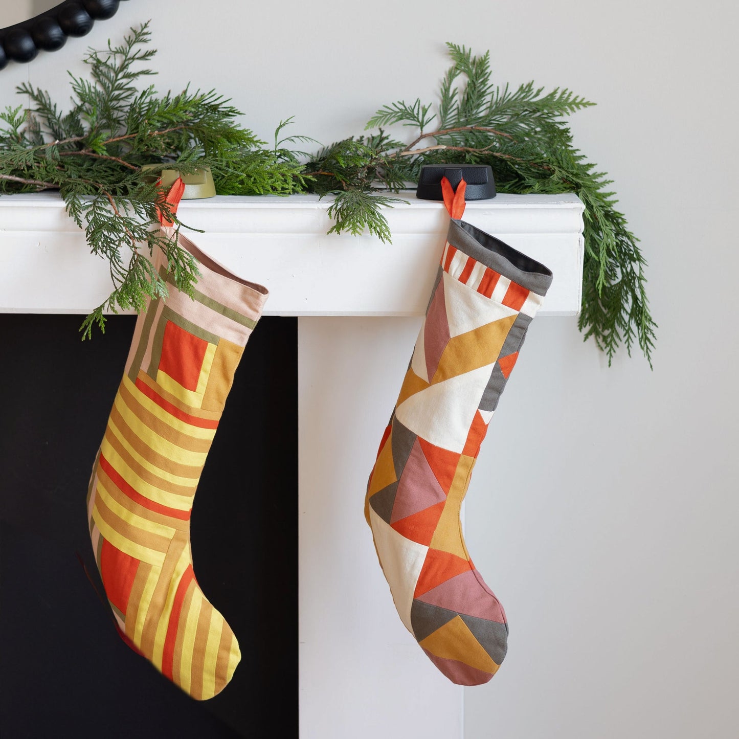 Schoolhouse x Rachel Murray Log Cabin Stocking