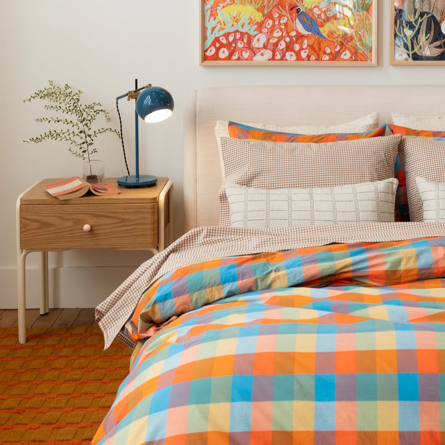 Woven Plaid Duvet Cover