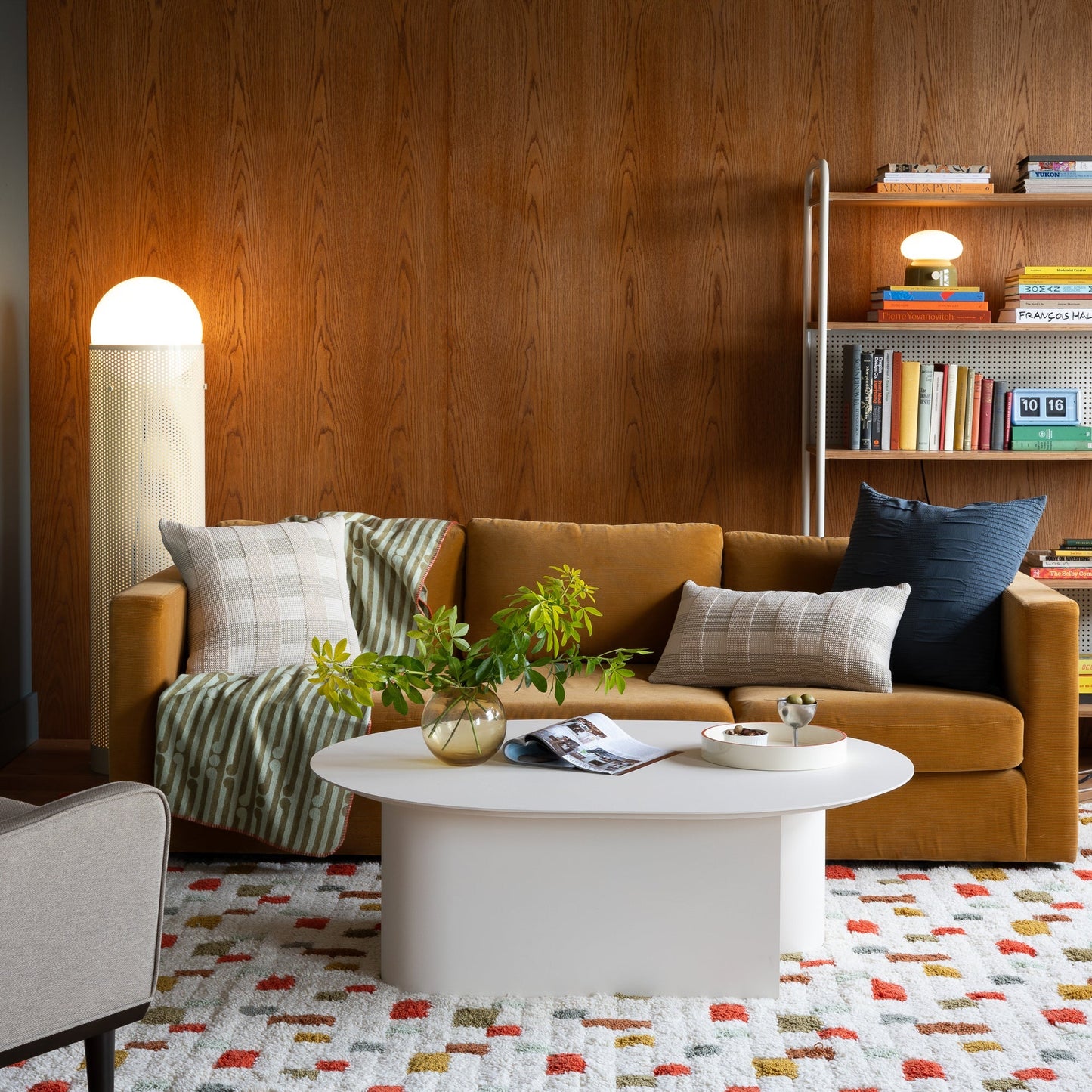 Popcorn Plaid Pillow