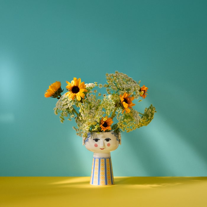 Bjørn Wiinblad Eva Vase, Light Blue